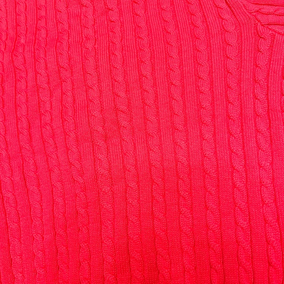 NWT Ralph Lauren Kids Cable-Knit Cardigan Sweater – Pink – Size Small/7 - Picture 4 of 5